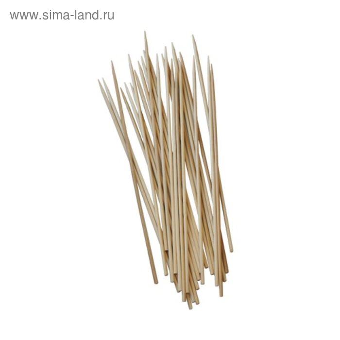 Палочка для шашлыка PAPSTAR 200 х 3 мм, дерево, 50 шт - Фото 1