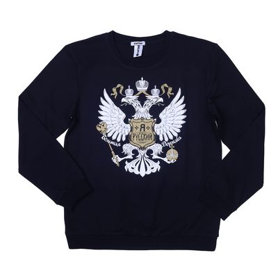 Толстовка мужская KAFTAN "Я Русский", размер XL(50), черный, хлопок 100%