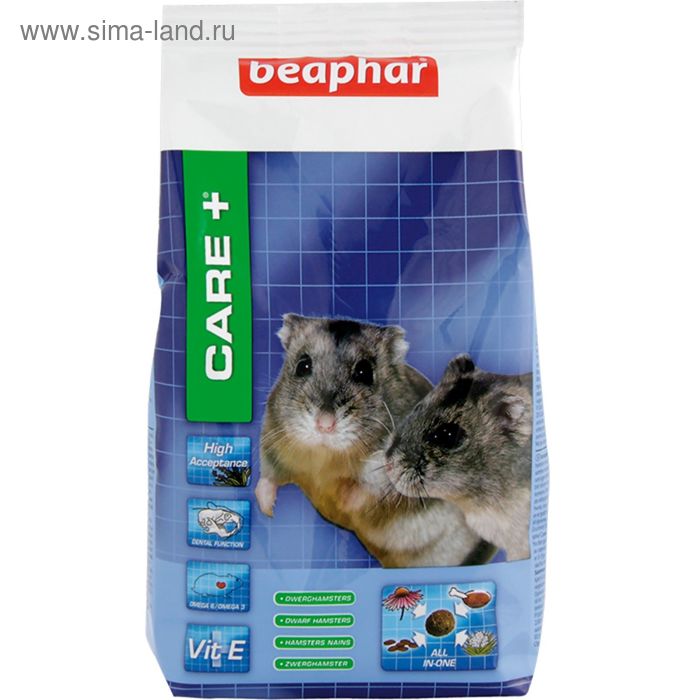 Сухой корм Beaphar Care+ для мелких грызунов, 0.25 кг. - Фото 1