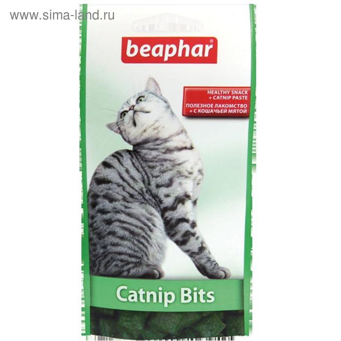 Подушечки Beaphar Catnip-Bits с кошачьей мятой для кошек, 35 г - Фото 1