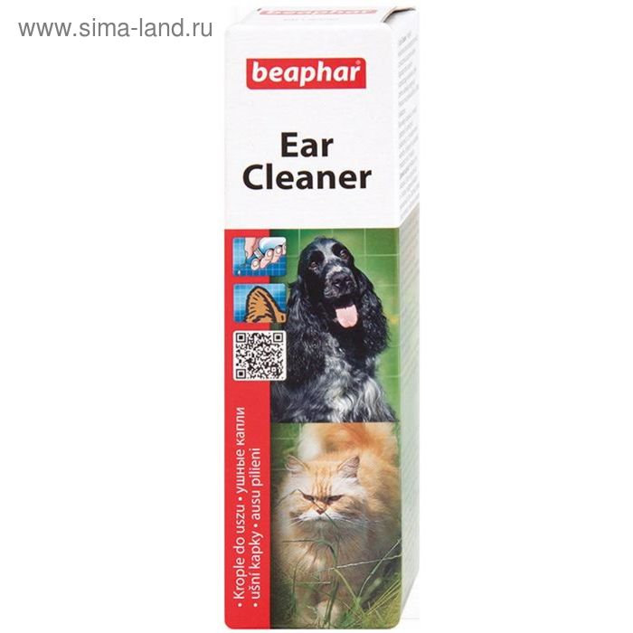 Лосьон Beaphar Ear-Cleaner для ухода за ушами, 50 мл - Фото 1