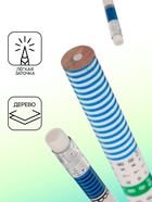 Карандаш чёрнографитный Calligrata «Таблица умножения», НВ, незаточенный, с ластиком, круглый, деревянный - Фото 2