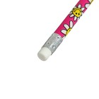 Карандаш чернографитный с ластиком Calligrata, твёрдость НВ, МИКС - Фото 6