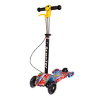 Самокат стальной, колёса световые PU 110/90 мм, тормоз, музыка - Фото 2