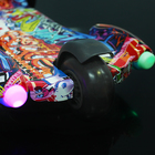 Самокат стальной, колёса световые PU 110/90 мм, тормоз, музыка - Фото 7