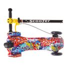 Самокат стальной, колёса световые PU 110/90 мм, тормоз, музыка - Фото 10