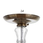 Люстра классика с хрусталем "Водопад" 3 лампы 60W E14 античная бронза 52х52х30 см BenCrezo - Фото 6