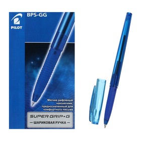 Ручка шариковая Pilot Super Grip G, узел 0.7мм, резиновый упор, стержень синий, BPS-GG-F (L)