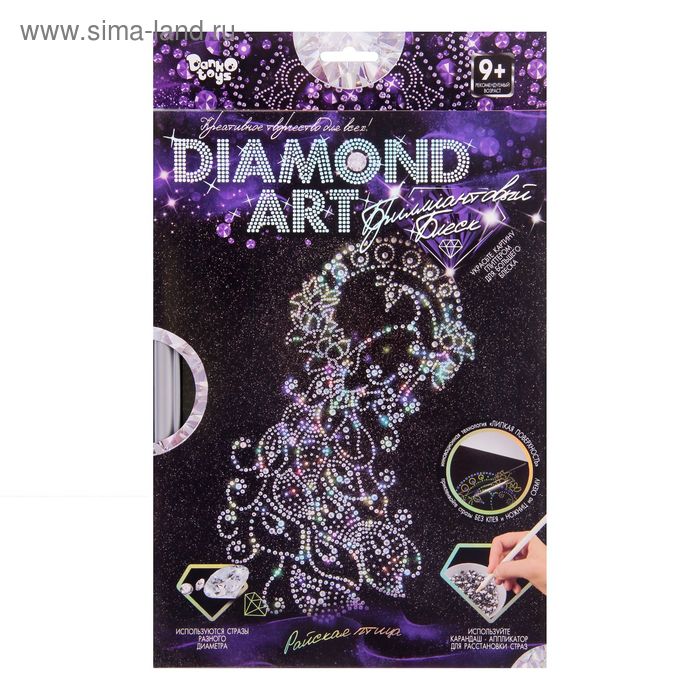 Набор для создания мозаики "Райская птица" DIAMOND ART - Фото 1