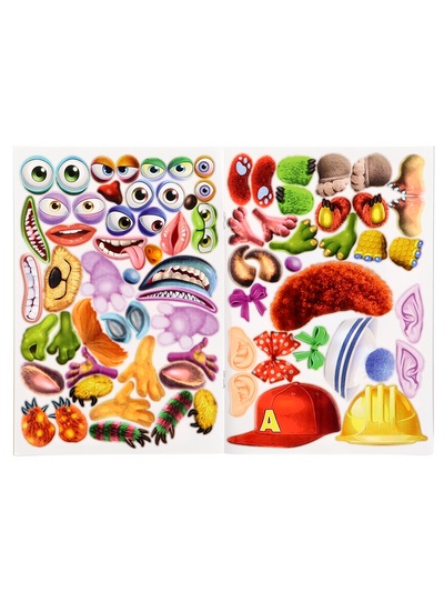 Сделай своего чудика «Ку-Ку-Ша», книга с наклейками