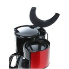 Кофеварка Tefal CM 361Е38, капельная, 1000 Вт, 1.25 л, чёрно-красная - Фото 4