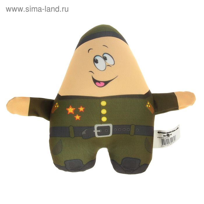 Мягкая игрушка - антистресс "Солдат" с медалями - Фото 1