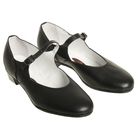 Туфли народные женские, длина по стельке 18,5 см, цвет чёрный - Фото 1