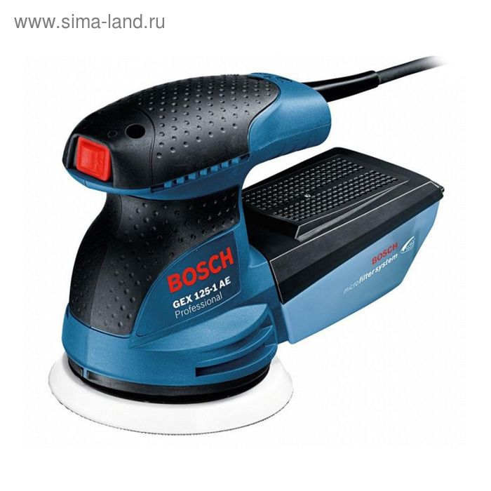 Эксцентриковая шлифмашина Bosch GEX 125-1 AE (0601387501), 250 Вт, 12000 об/мин, d=125 мм - Фото 1