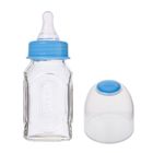 Бутылочка для кормления Крошка Я, классическое горло, средний поток, от 0 мес., 100 мл., стеклянная, МИКС - Фото 3