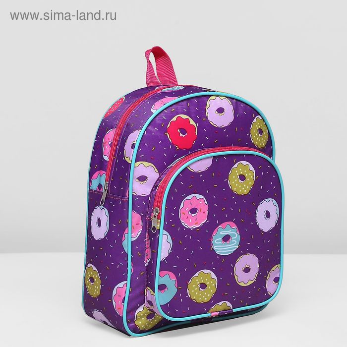 Рюкзак детский, 1 отдел, наружный карман, цвет сиреневый - Фото 1