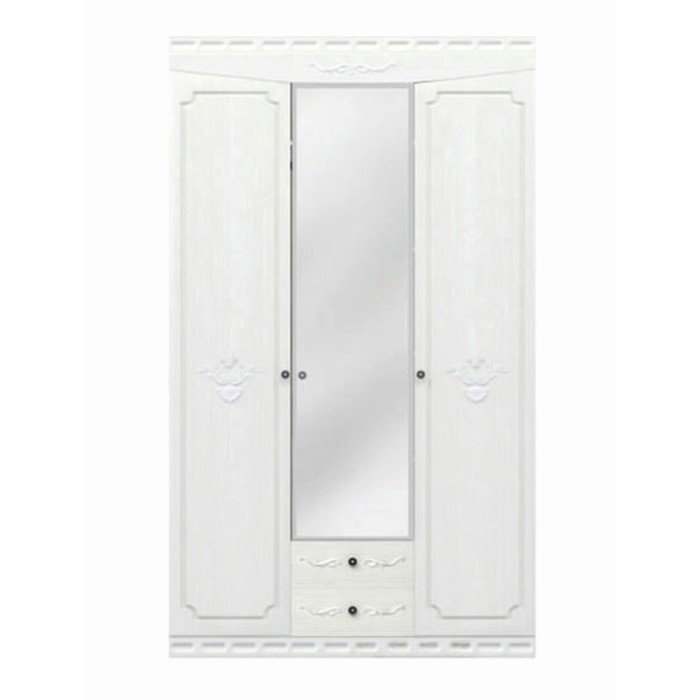 Шкаф прямой трёхстворчатый «Мария–луиза», 1350×550×2300 мм, цвет бодега белый - Фото 1