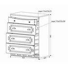 Комод для хранения «Мария–луиза №8», 800×460×990 мм, цвет бодега белый - Фото 2