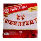 Гирлянда бумажная «С юбилеем!», 132 см - Фото 4