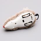 Мышь заводная, 12 см, искусственный мех, серая - Фото 3