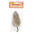 Мышь заводная, 12 см, искусственный мех, серая - Фото 6