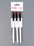 Набор кистей для макияжа SMOKY, 3 шт., 13(±1) см, белый, чёрный - Фото 5