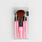Набор кистей для макияжа, 5 предметов, цвет розовый - Фото 3