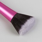 Кисть для макияжа скошенная, двусторонняя, со спонжем, цвет МИКС - Фото 2