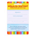 Медаль-магнит на ленте на выпускной «Выпускник детского сада», d=8.5 см - Фото 6