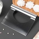 Шпатель кондитерский, 15×12 см, прямой край, серебристый - Фото 2