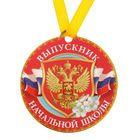Медаль на магните «Выпускник начальной школы», 8,5 х 9 см - Фото 1