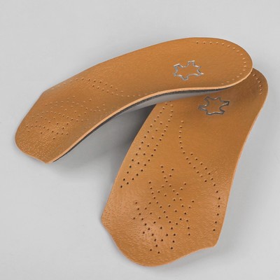 Полустельки для обуви, амортизирующие, дышащие, 39-40 р-р, пара, цвет коричневый