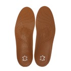 Стельки для обуви, амортизирующие, дышащие, с жёстким супинатором, 35-36 р-р, пара, цвет коричневый - Фото 2