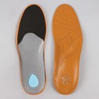 Стельки для обуви, амортизирующие, дышащие, с жёстким супинатором, р-р RU 38 (р-р Пр-ля 38), 25 см, пара, цвет коричневый - фото 8313795