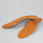 Стельки для обуви, амортизирующие, дышащие, с жёстким супинатором, р-р RU 38 (р-р Пр-ля 38), 25 см, пара, цвет коричневый - фото 8313798