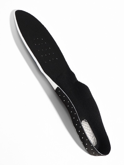 Стельки для обуви, универсальные, спортивные, дышащие, р-р RU до 41 (р-р Пр-ля до 40), 26.5 см, пара, чёрные