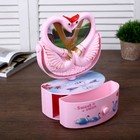 Шкатулка музыкальная механическая "Лебеди" зеркало+фоторамка 6х12 см МИКС 20х15х8 см - Фото 3