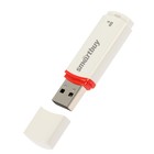 Флешка Smartbuy Crown White, 8 Гб, USB2.0, чт до 25 Мб/с, зап до 15 Мб/с, белая - Фото 1