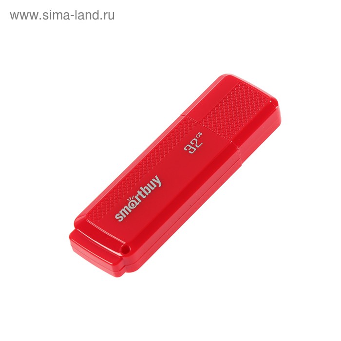 Флешка Smartbuy Dock Red, 32 Гб, USB2.0, чт до 25 Мб/с, зап до 15 Мб/с, красная - Фото 1