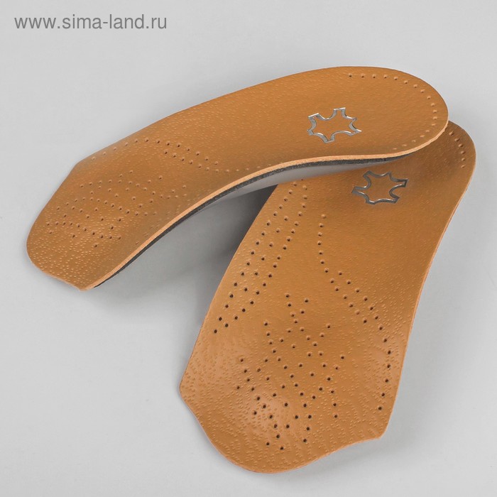 Полустельки для обуви амортизирующие, дышащие, 43-44 р-р, пара, цвет коричневый - Фото 1