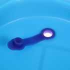 Ванна для животных складная, силикон, 80 х 47 х 22 см, голубая - Фото 3