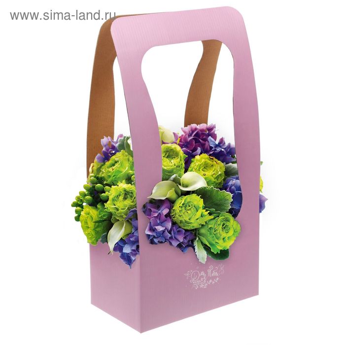 Сумочка для цветов «Для тебя», 23 × 45 × 13 см