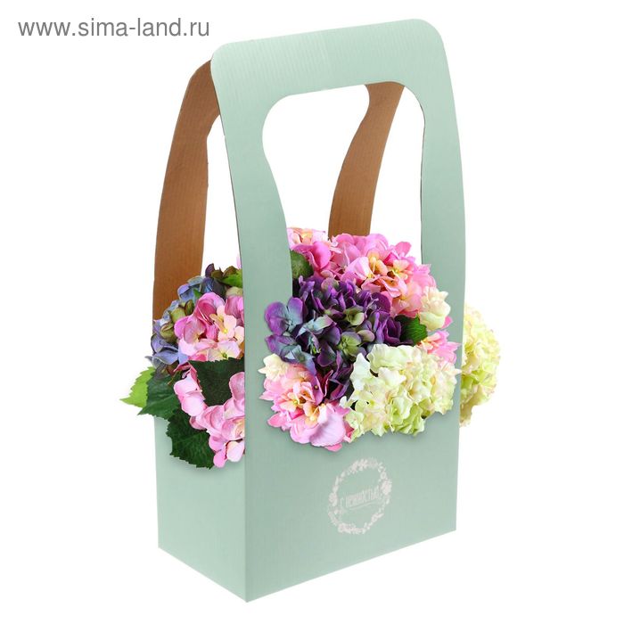 Сумочка для цветов «С нежностью», 23 × 45 × 13 см