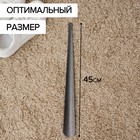 Ложка для обуви Доляна, с кольцом, металлическая, 45×5 см, покрытие антик серебро - Фото 3