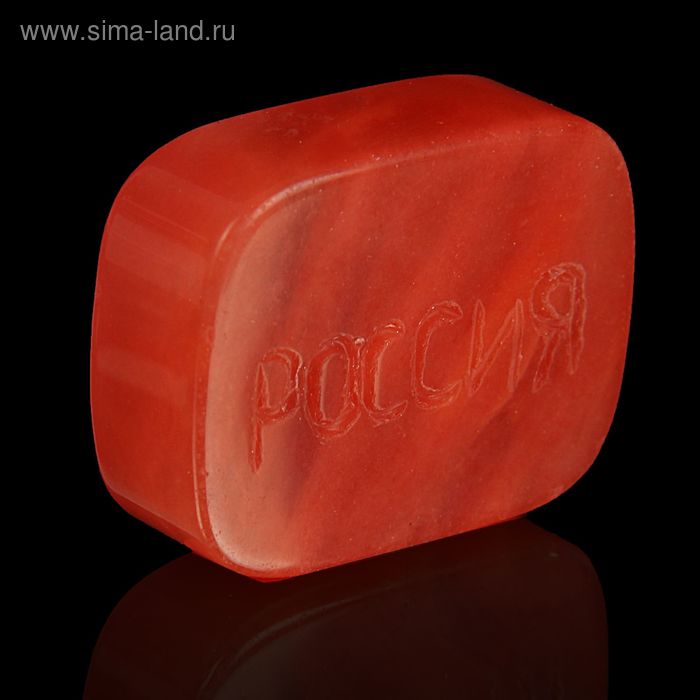Камень Россия 43х35мм/55г, оранжевый кварц - Фото 1