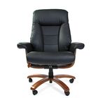 Кресло руководителя Chairman СН 400, натуральная кожа, чёрное - Фото 2