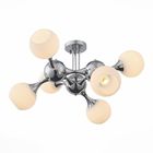 Люстра EDIFICIO 6x60Вт Е27 хром 70x70x38см - Фото 1