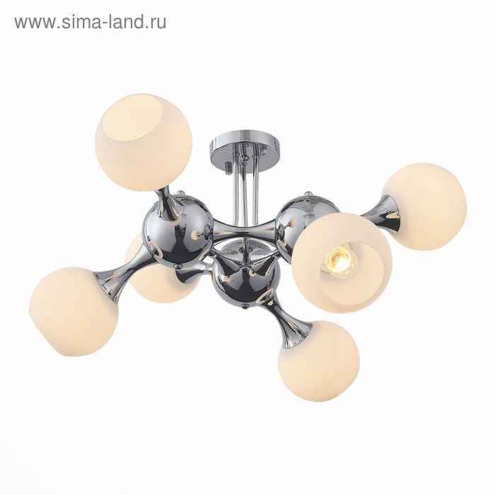 Люстра EDIFICIO 6x60Вт Е27 хром 70x70x38см - Фото 1