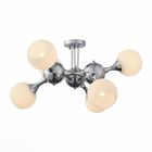 Люстра EDIFICIO 6x60Вт Е27 хром 70x70x38см - Фото 3