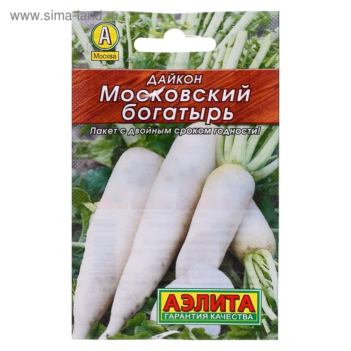 Семена Дайкон "Московский богатырь" "Лидер", 1 г , - Фото 1